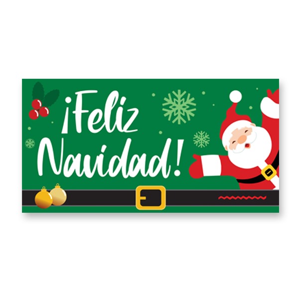 CARTEL FELIZ NAVIDAD 10X1